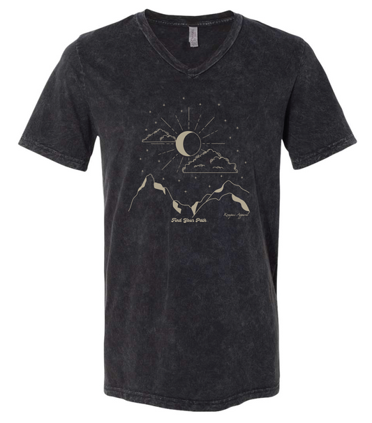 Moon V Neck Tee